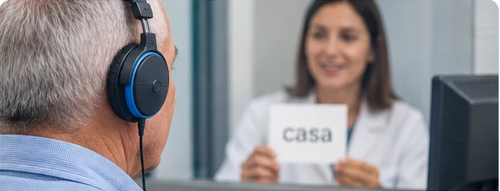 Audiometria vocale per la valutazione della comprensione del parlato