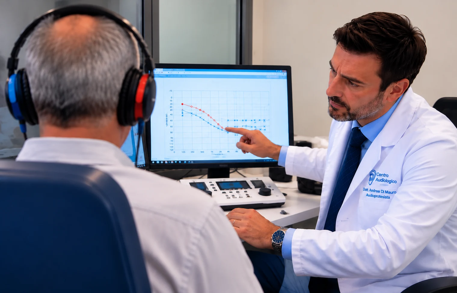 Valutazione audiometrica e spiegazione dei risultati presso Centro Audiologico